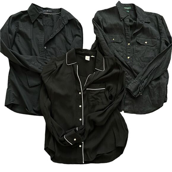 SET OF 3 BUTTON DOWN SHIRTS 2 GAP 1 RALPH LAUREN - Picture 1 of 10